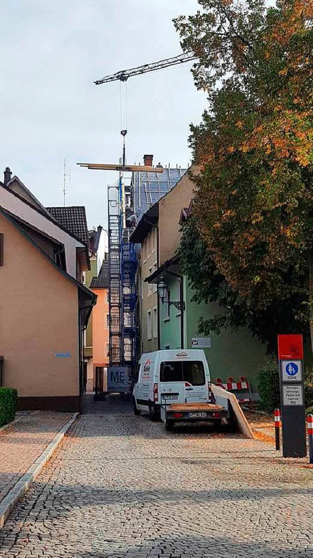 Nicht ganz ungefhrlich: die Baustelle an der Wernergasse.  | Foto: Hans Peter Rosenstingl