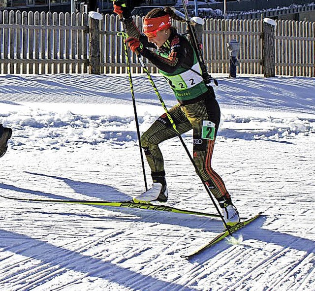 War in Altenberg dicht an der deutsche... Urach, hier bei einem Winterwettkampf  | Foto: Ums