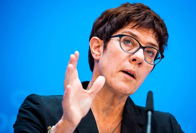 CDU-Generalsekretrin Annegret Kramp-Karrenbauer  | Foto: AFP