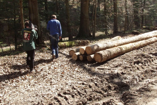 In diesem Waldstck wurde die Leiche von Heidrun Pursche gefunden.  | Foto: brigitte sasse