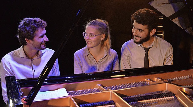 David Tixier, Johanna Summer, Anil Bilgen (von links)   | Foto: Lothar Jung