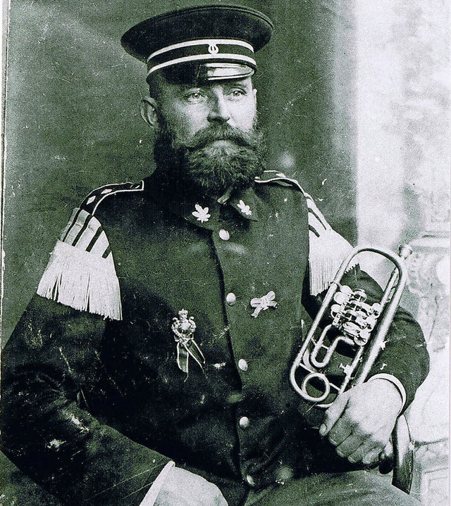 Regimentsmusiker, Dirigent und Brgerm...&#8211; hier auf einem Foto von 1918.   | Foto: privat