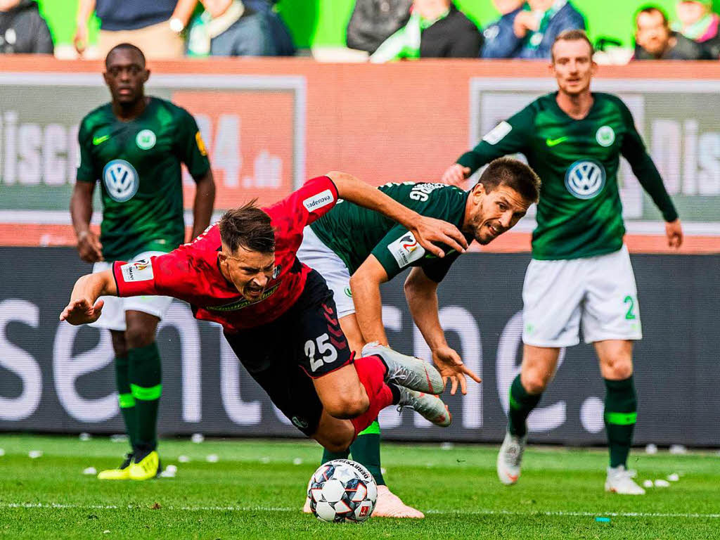 Der erste Dreier ist perfekt: Der Sportclub Freiburg setzt sich Wolfsburg mit 3:1 durch: