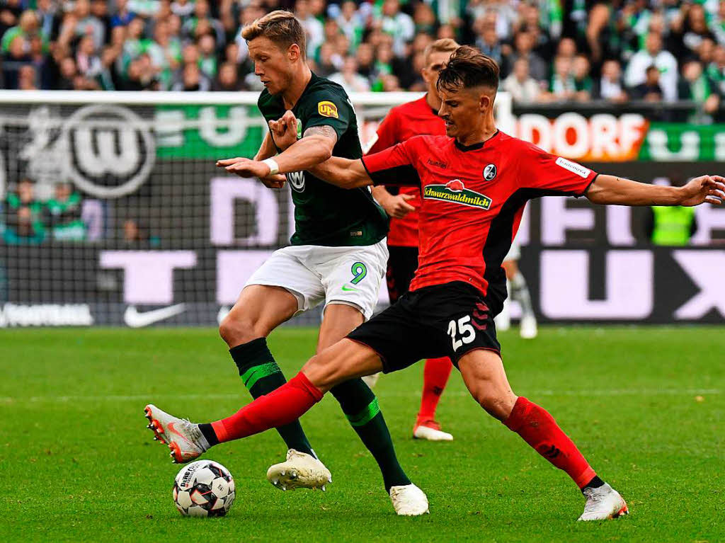 Der erste Dreier ist perfekt: Der Sportclub Freiburg setzt sich Wolfsburg mit 3:1 durch: