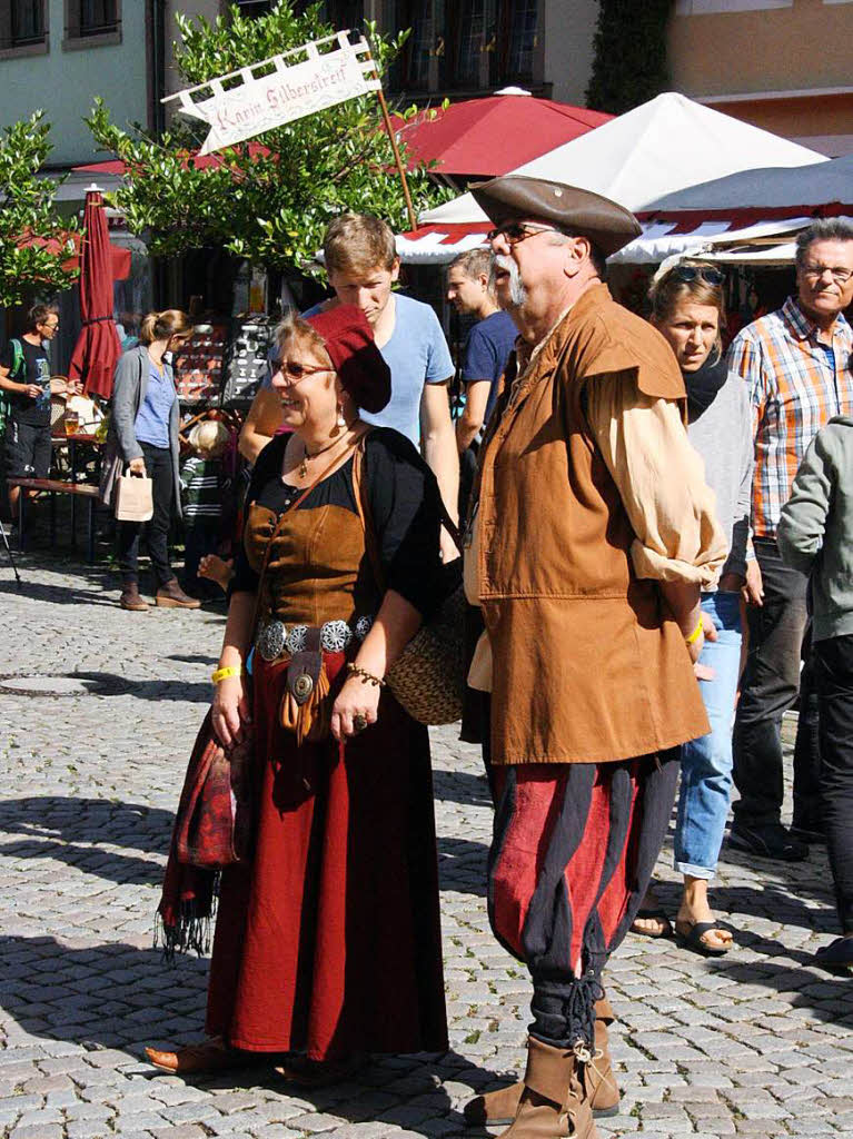 „Zurck in die Vergangenheit“ hie es bei den Staufener Stadtgeschichten (Stages) 2016.