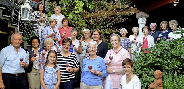 Ehemaligen Prsidentinnen der Landfrau... Garten von Gerdi und Helmut Staiblin.  | Foto: Roland Vitt