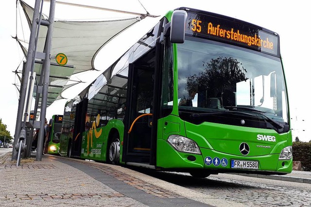 Weiter in der Diskussion: das PNV-Angebot mit den grnen Stadtbussen  | Foto: Helmut Seller