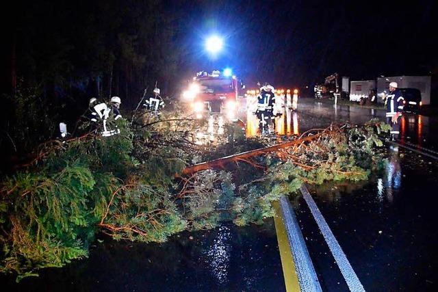 Sturm zieht über Baden-Württemberg: 11 Verletzte und große Schäden