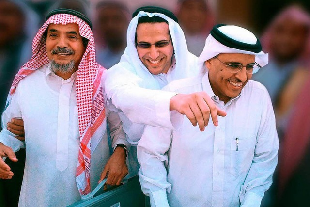 Abdullah al-Hamid (von links nach rech...ystem in Saudi-Arabien zu reformieren.  | Foto: dpa
