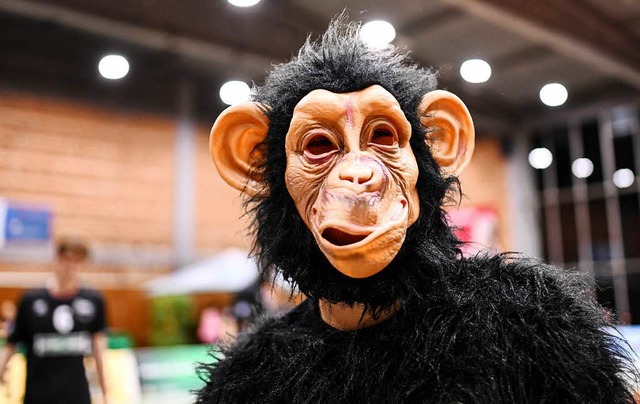 Bongo ist das Maskottchen der Volleyball-Mannschaft der FT1844  | Foto: Patrick Seeger