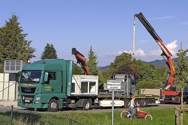 Container in Gundelfingen werden abgebaut