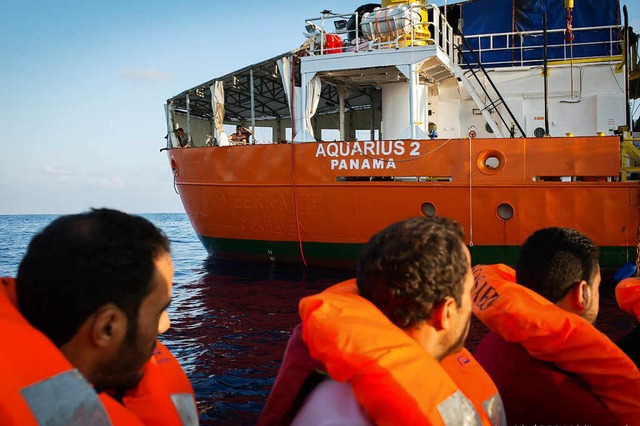 Die Aquarius 2, das Rettungsschiff von SOS Mditerrane und rzte ohne Grenzen  | Foto: dpa