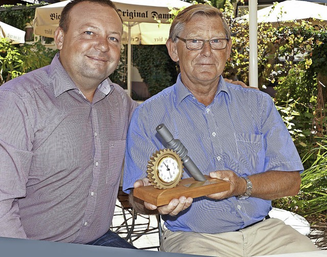 Wladimir Herzog (links) und Uwe Kaune beim Treffen dieses Jahr  | Foto: Privat