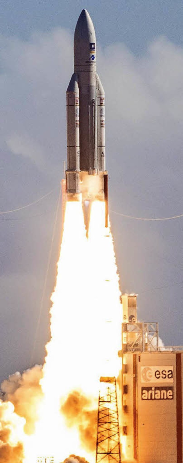 Eine Ariane-Rakete startet.  | Foto: AFP