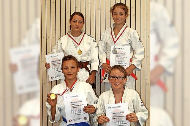 Goldige Nachwuchsjudoka