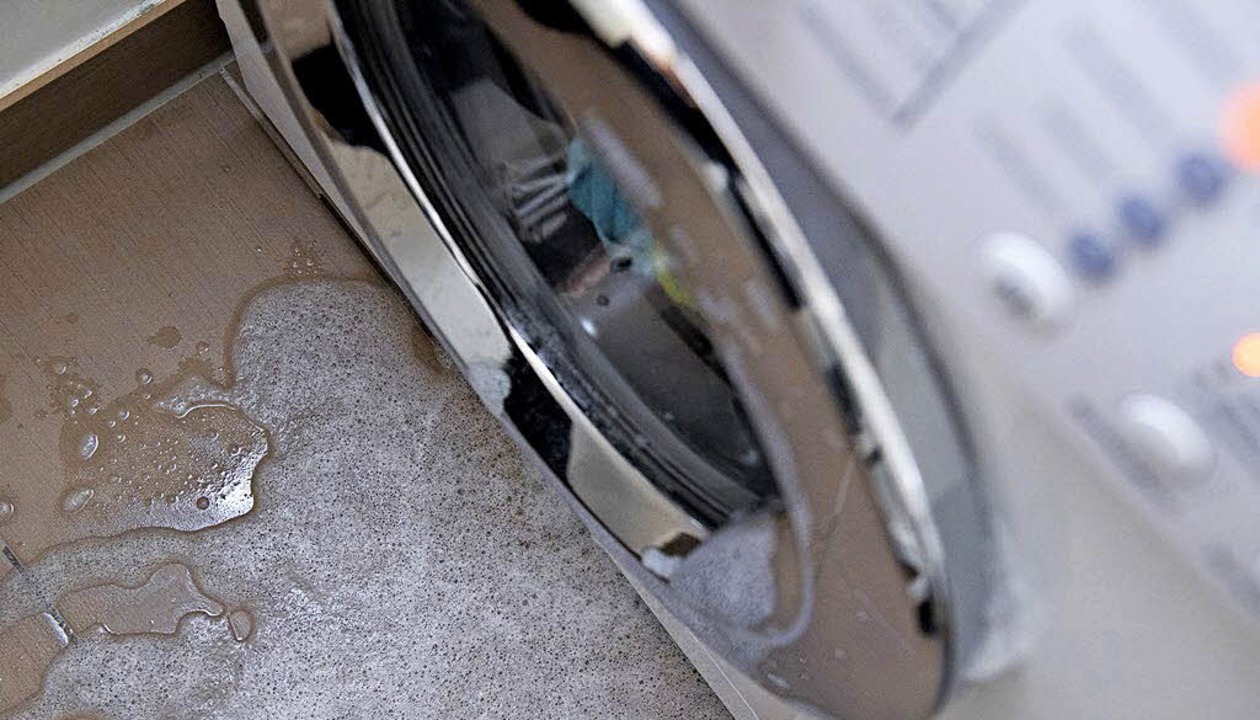 Läuft die Waschmaschine aus, ist das i...erung auch für Schäden beim Nachbarn?   | Foto: Andrea Warnecke (dpa)
