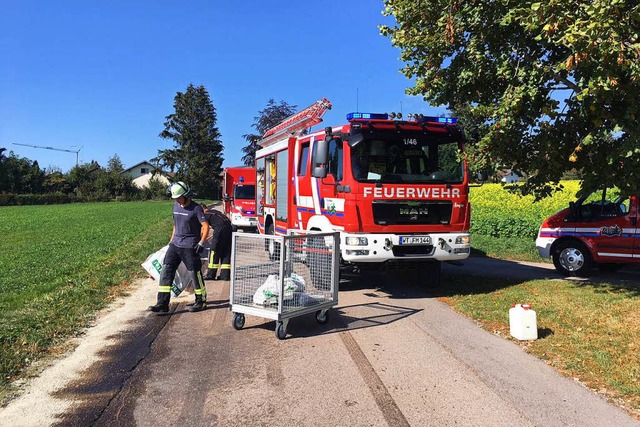 Ein Schaden an der Pumpanlage eines l...ler Strae laufen. Die Feuerwehr half.  | Foto: Feuerwehr Murg