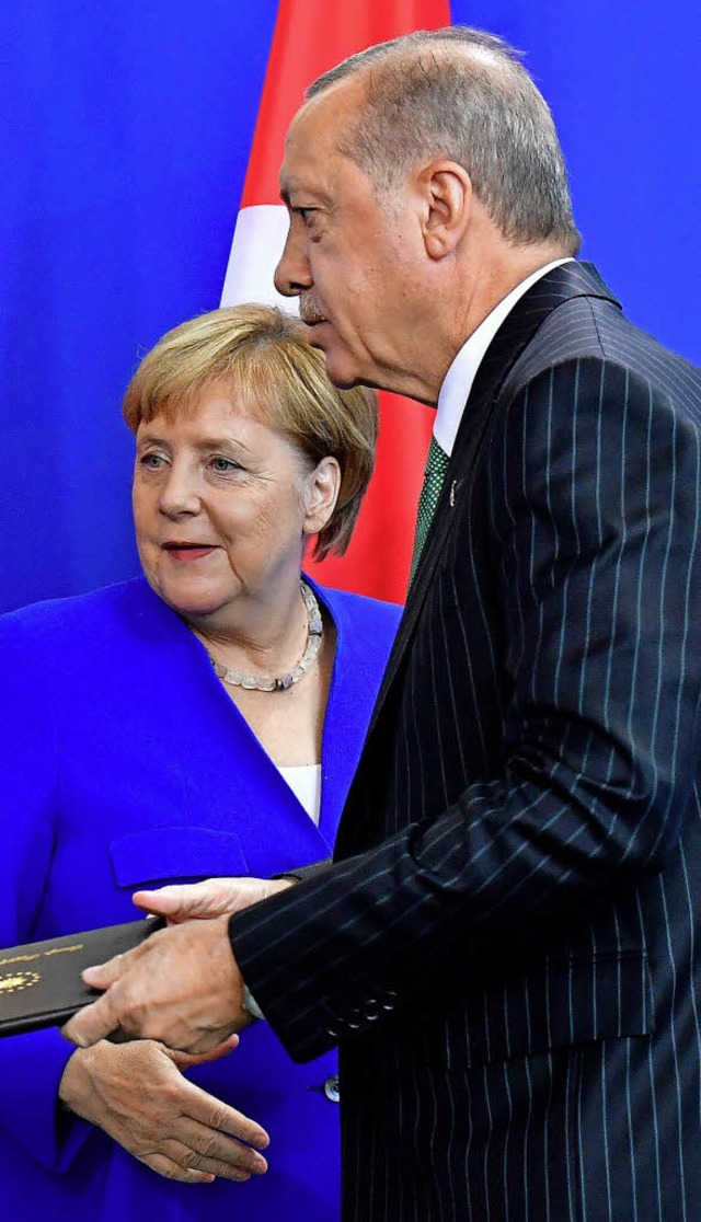 Kanzlerin Angela Merkel und  Prsident Erdogan  | Foto: AFP