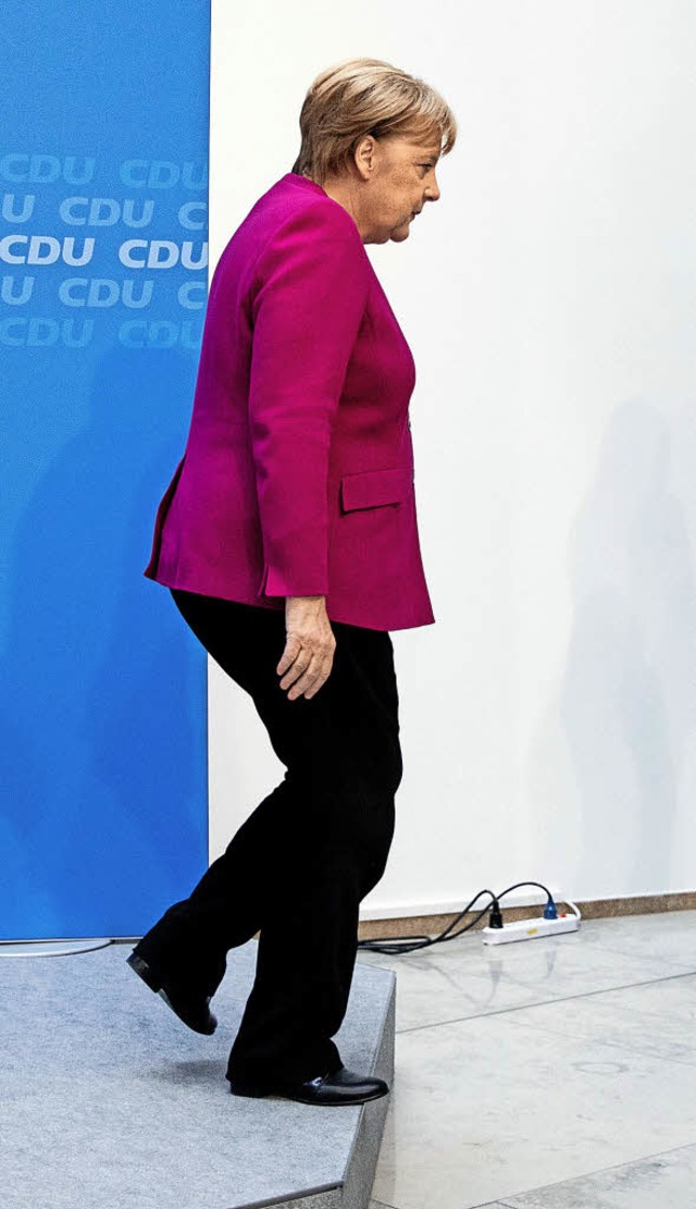 Angela Merkel denkt nicht daran, zurckzutreten.  | Foto:  DPA