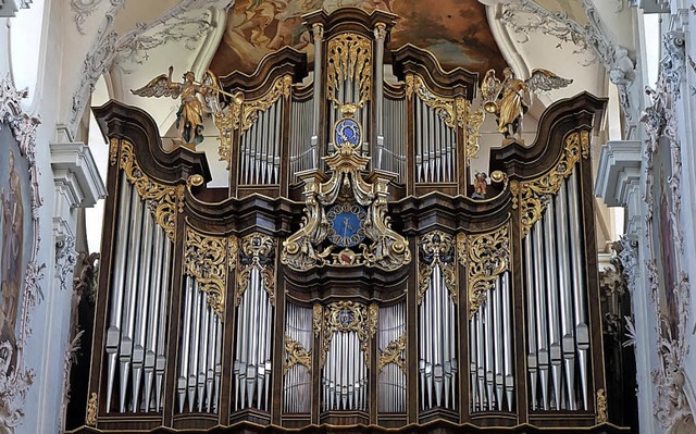 Ein imposantes Instrument: Die Klais-O... im Fridolinsmnster in Bad Sckingen.  | Foto:  Frey