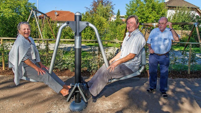 Schon vor der Erffnung wurden die neuen Gerte getestet.   | Foto: Olaf Michel