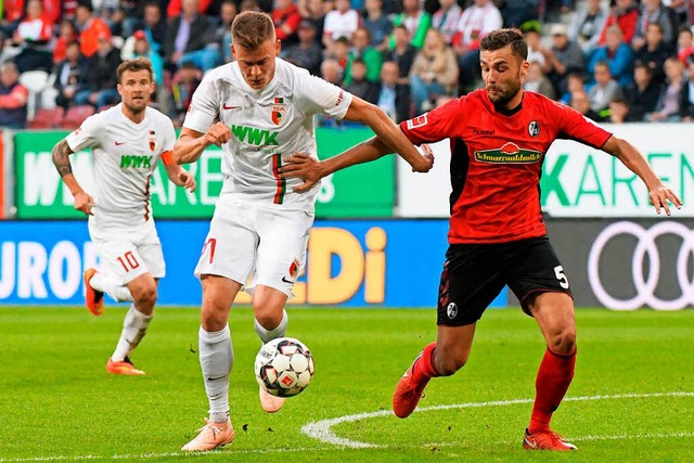 Nicht aufzuhalten: Manuel Gulde kann A... den SC Freiburg drei Treffer erzielt.  | Foto: dpa