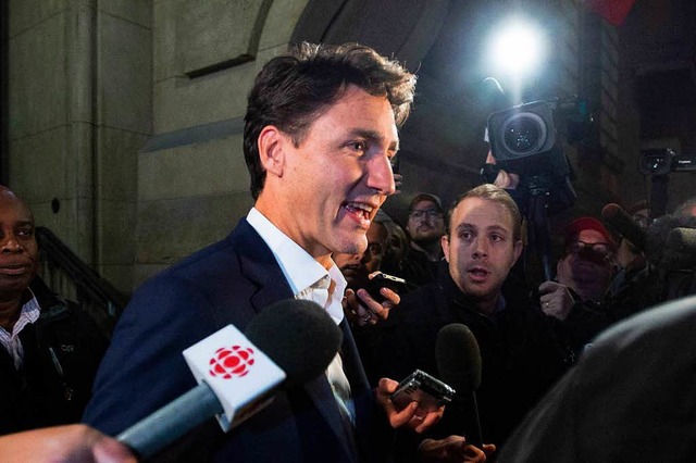 Justin Trudeau, Premierminister von Ka...lsabkommens Nafta mit Mexiko geeinigt.  | Foto: dpa