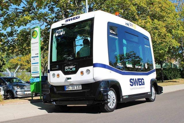 Mehr als 4000 Gste fahren in Lahr mit dem autonomen Bus
