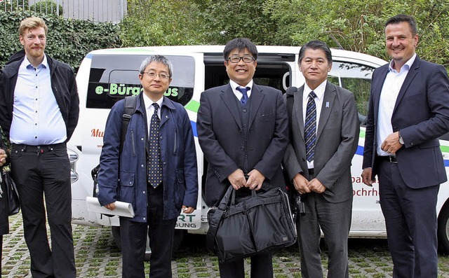 Japan zu Gast in Murg (von links):  Kl...i  und Brgermeister Adrian Schmidle    | Foto: Charlotte Frse