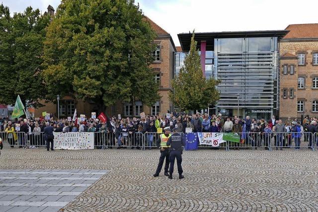 Demonstration gegen AfD-OB-Wahlkampf