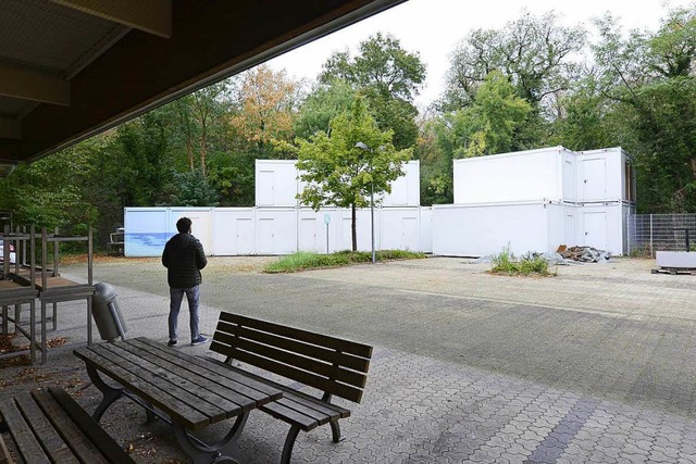 Im hinteren Teil des ehemaligen Essilo...Wohnheim fr Obdachlose gebaut werden.  | Foto: Ingo Schneider