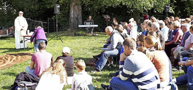 Die Veranstaltung endete mit einem Gottesdienst in Wildtal.   | Foto: Gabriele Fssler