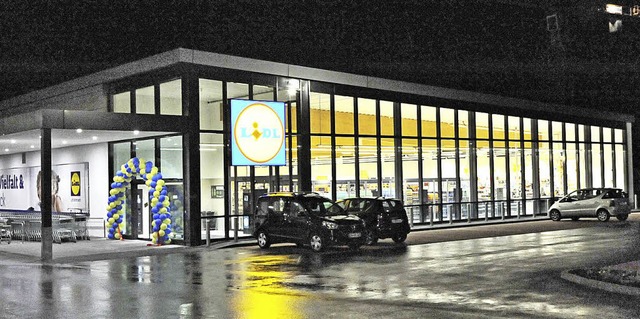 Die Lidl-Filiale in Denzlingen erstrah...und ist nun deutlich grer als bisher  | Foto: Markus Zimmermann