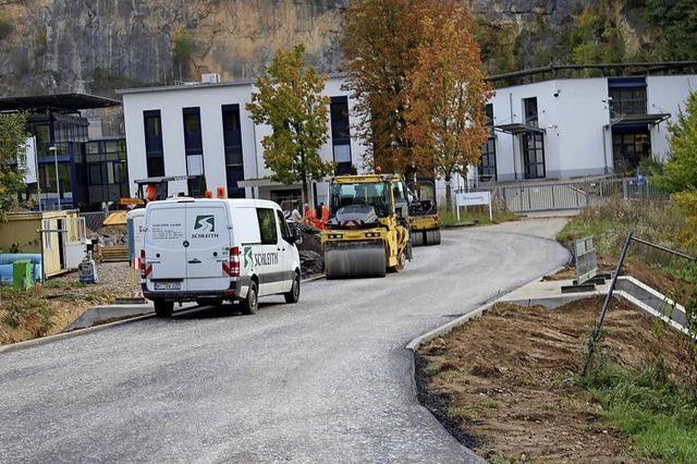 Letzte Arbeiten an der Brcke