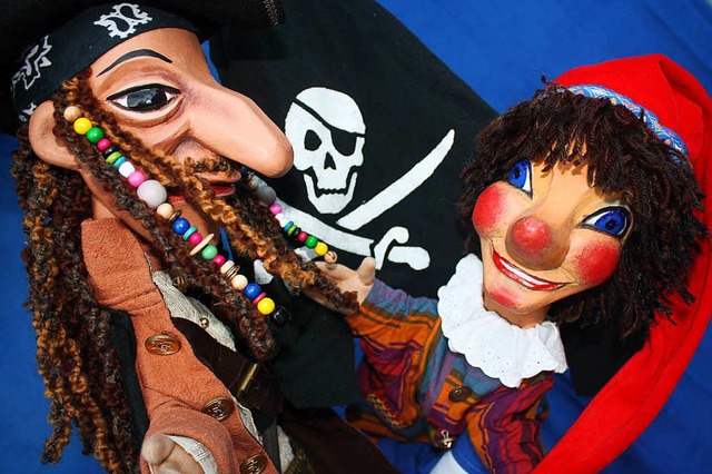 Kasper und der Pirat der Sieben Meere ...eue Stck der Freiburger Puppenbhne.   | Foto: Freiburger Puppenbhne
