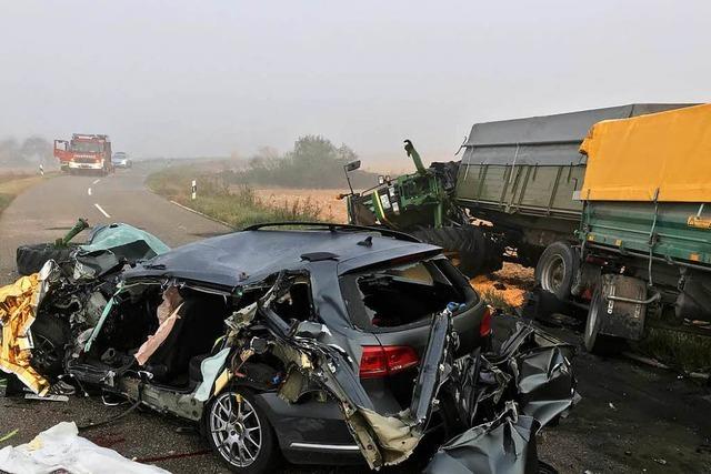 Autofahrer stirbt bei Frontal-Kollision mit Traktor auf der L 95