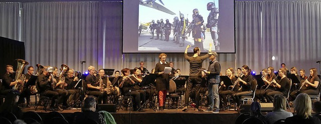 Der Musikverein Riegel bei seinem Auftritt in Speyer   | Foto: Privat