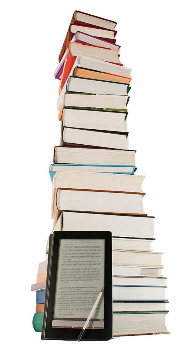 Viele, viele Bcher passen in einen E-Book-Reader.  | Foto: -