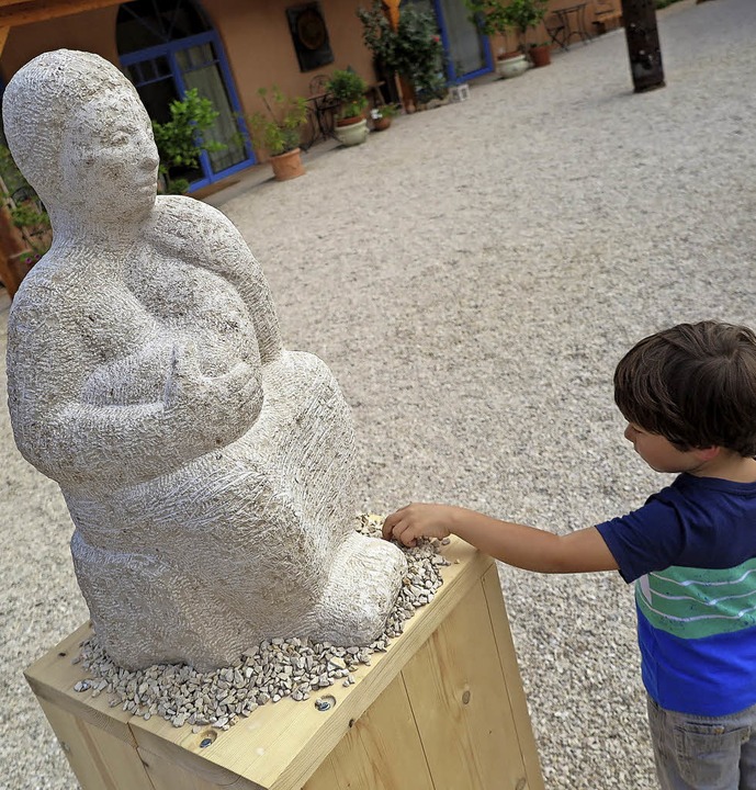 Der ruhende Blick: eine Skulptur von Torsten Kleiner  | Foto: Beatrice Ehrlich
