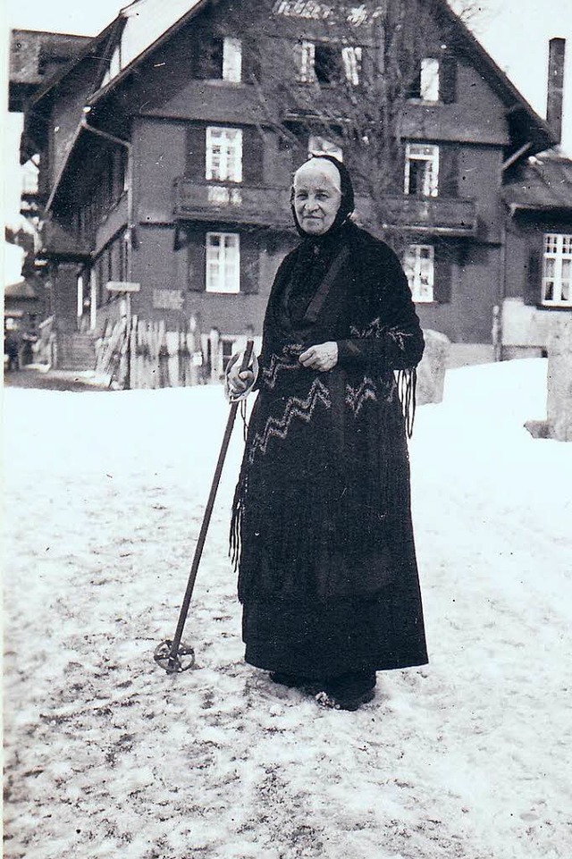 Feldbergmutter Fanny Mayer. Von ihrem ...tet Heide Knoblich bei einer Lesung.    | Foto: Archiv Thomas Lexer