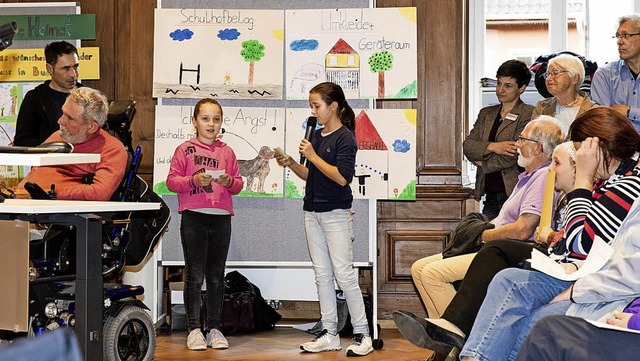 Von jeder Waldkircher Grundschule stel...e zur Verbesserung von Waldkirch vor.   | Foto: Gabi Zahn