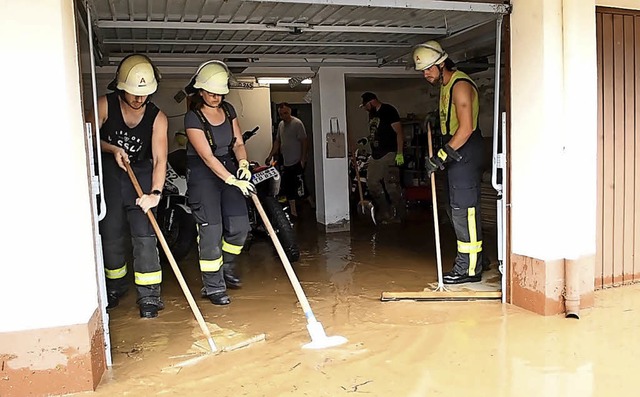 berflutete Garagen  nach dem Starkregen im Mai  | Foto: Wolfgang Knstle