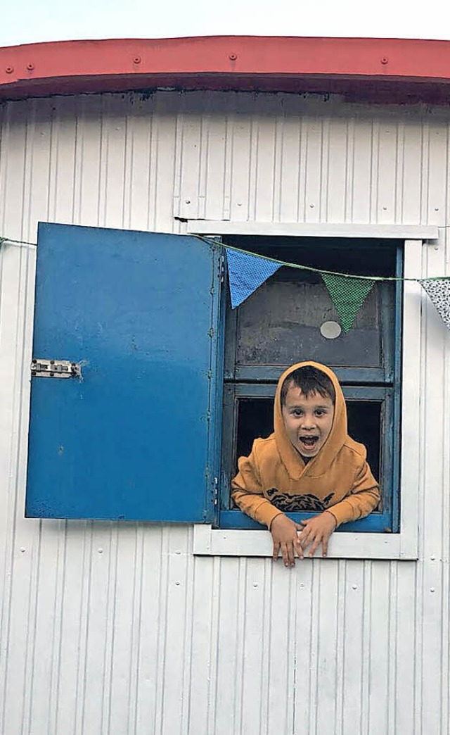 Dieser  Junge hat sichtlich Spa  bei den BauwagenKids   | Foto: Spieldorf Herten
