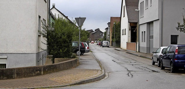 Blick in den Grasweg von der Einmndung Hauptstrae   | Foto: Adelbert Mutz