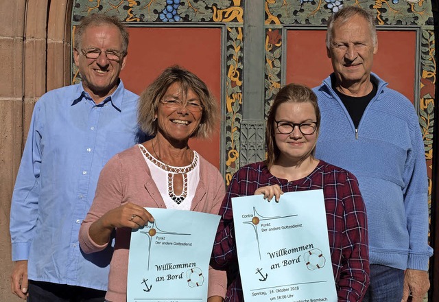 Freuen sich auf die neue Gottesdienstf... Metz, Meike Zimmermann und Rolf Hecke  | Foto: Paul Schleer