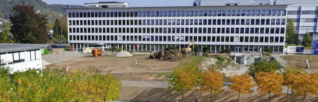Inmitten des Roche-Campus laufen seit ...r das neue Flexible Office Building.   | Foto: Elena BOrchers