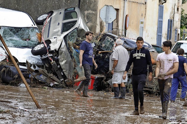 Die Ortschaft Sant Lloren hat es besonders schwer getroffen.   | Foto: DPA