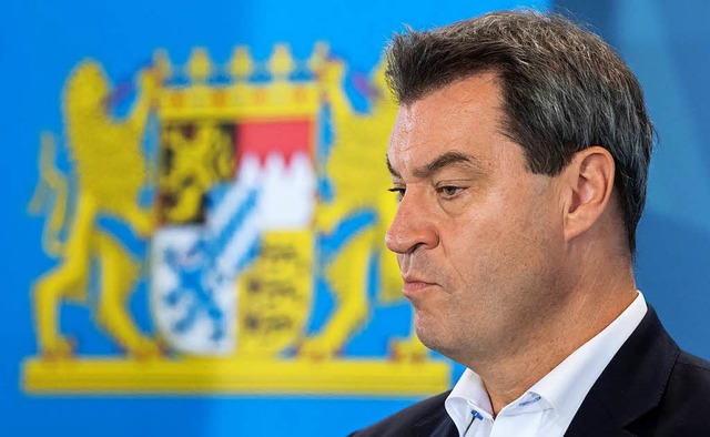 Bayerns Ministerprsident Markus Sder in der bayerischen Staatskanzlei  | Foto: dpa