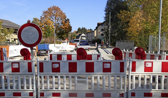 Nchste Woche wird auf der Schaffhause...Ausfallstrae endlich Geschichte sein.  | Foto: Ann-Kathrin Moritz