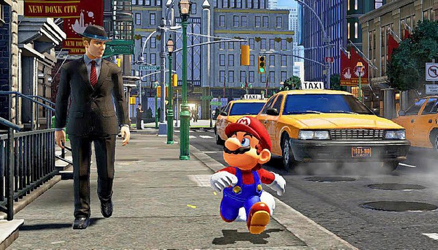 Unterwegs in der Grostadt: Super Mario in &#8222;Odyssey&#8220;  | Foto: Nintendo